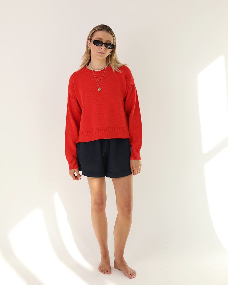 Cropped Guernsey | Sunset Orange