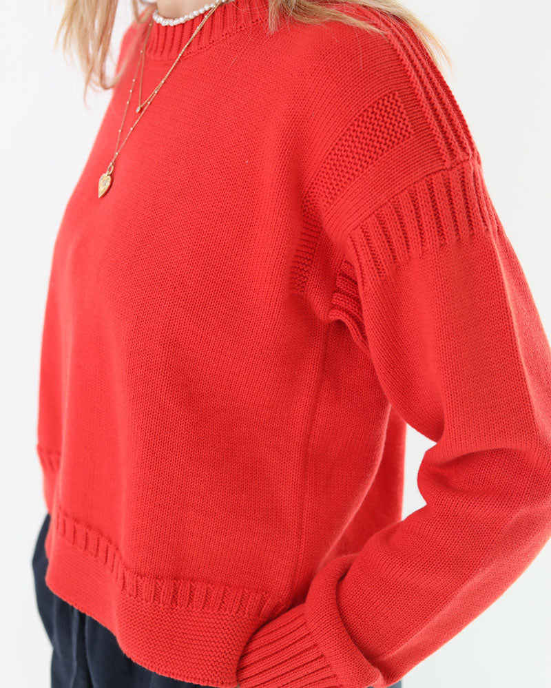 Cropped Guernsey | Sunset Orange