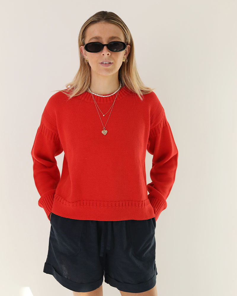 Cropped Guernsey | Sunset Orange
