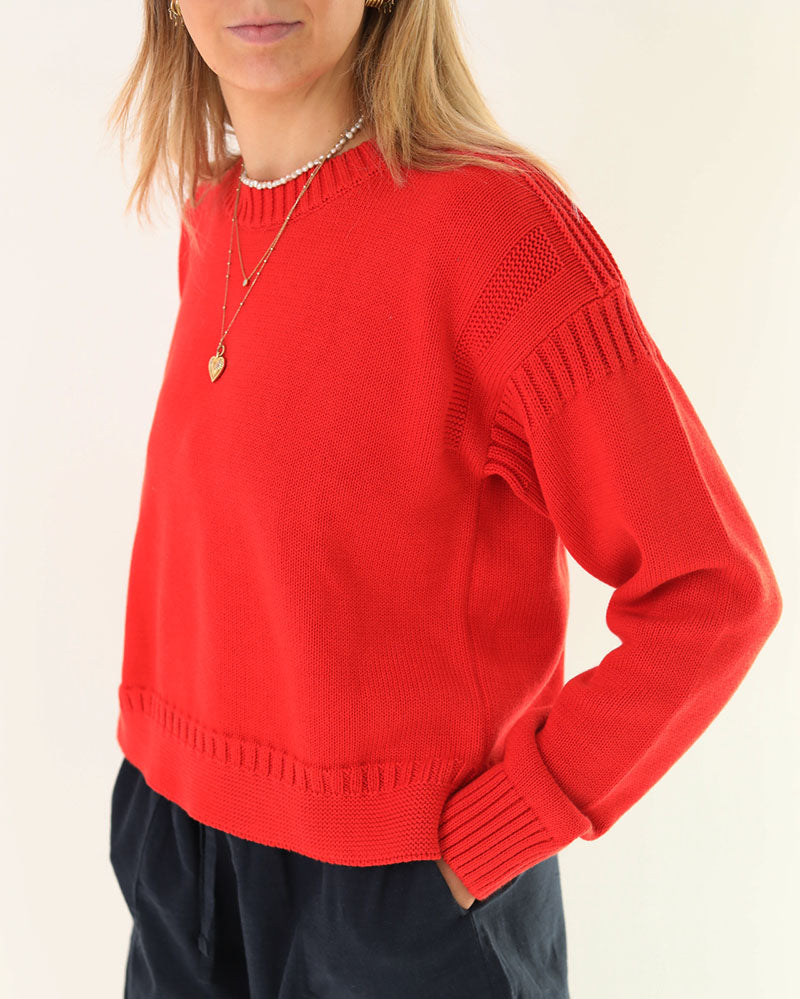 Cropped Guernsey | Sunset Orange