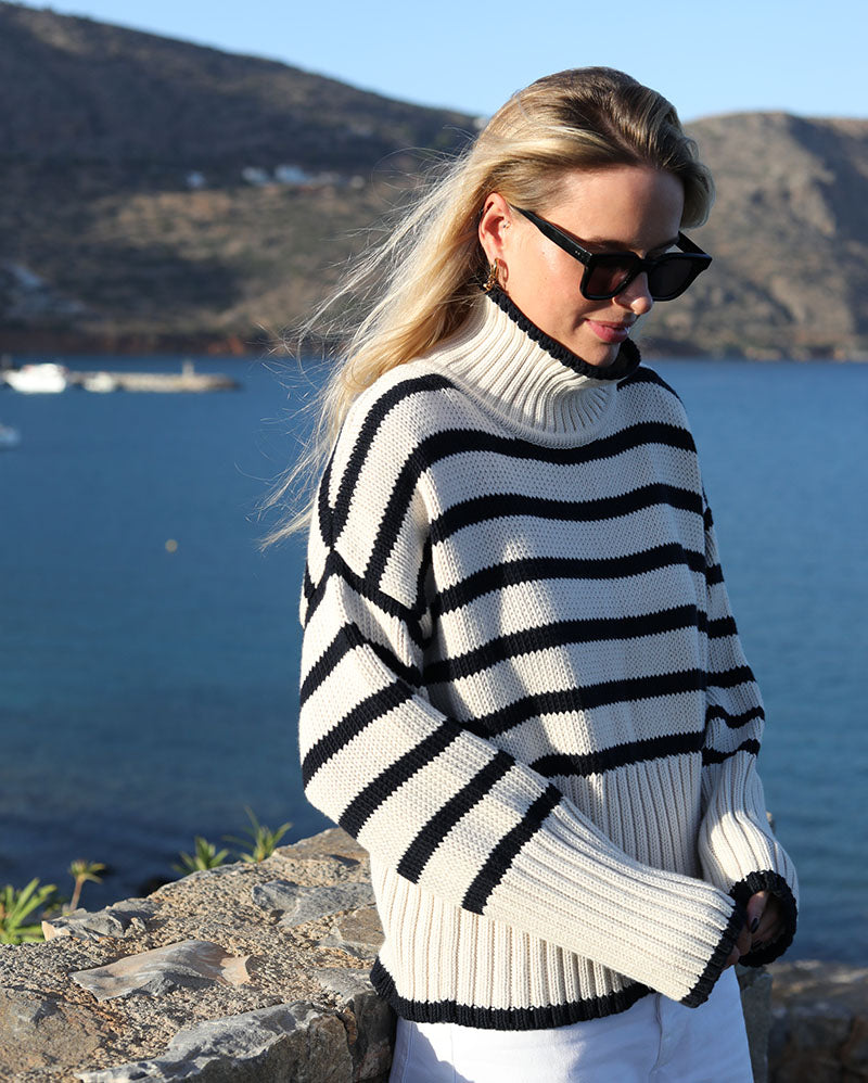 The Darcey Polo | Chunky Cotton Stripe