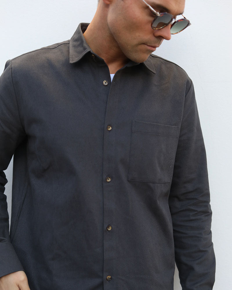 Heavy Cotton Drill Shirt | Slate