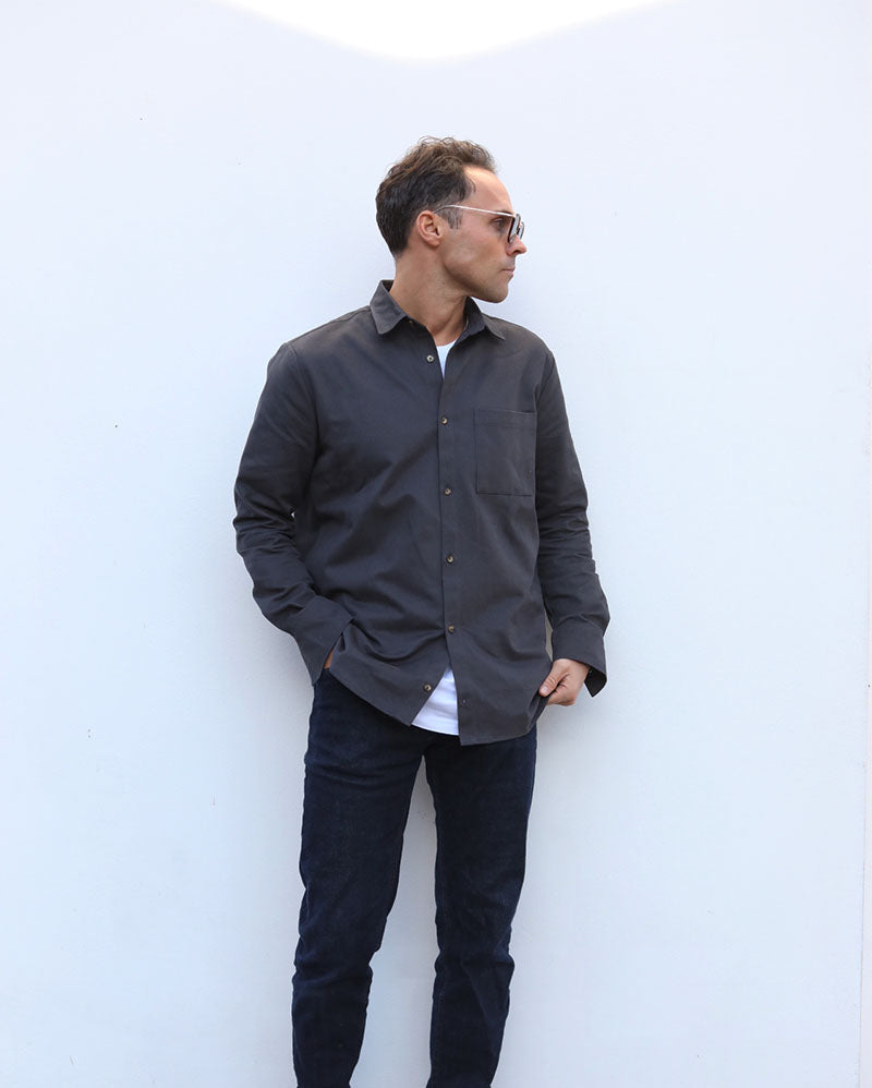 Heavy Cotton Drill Shirt | Slate