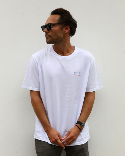 Keep On Swimming | White T-shirt