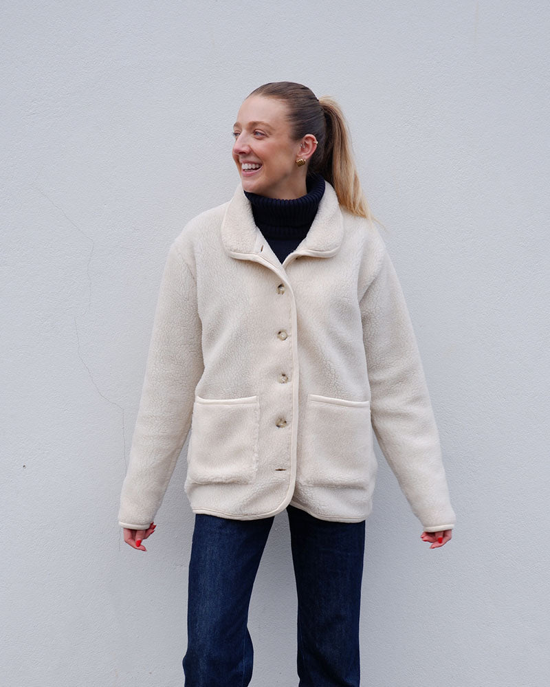 Teddy jacket | Pile fleece Off White