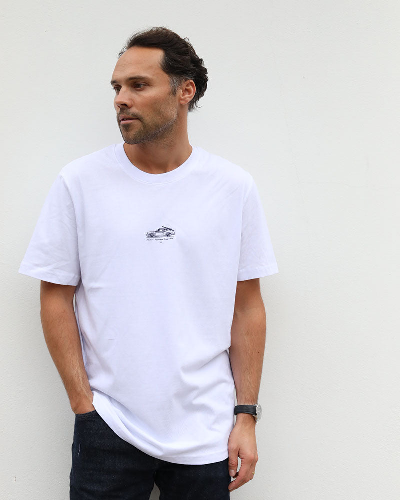 Nowhere Anywhere Everywhere Ski Edition | Heavyweight T White