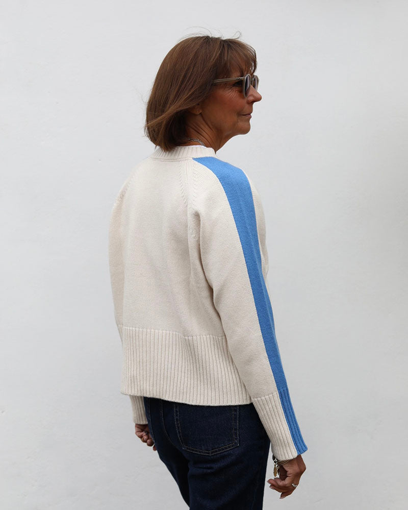 Portofino Crew Sky Blue | Cashmere-Lambswool
