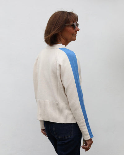 Portofino Crew Sky Blue | Cashmere-Lambswool