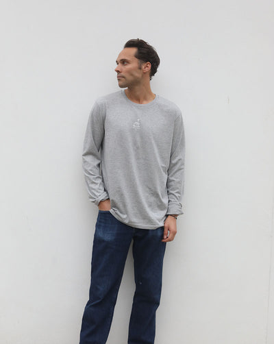 Days Off L/S | Grey Marl T-Shirt