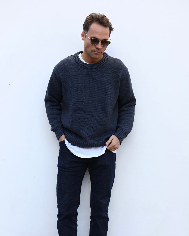 Hector | Slate Cotton